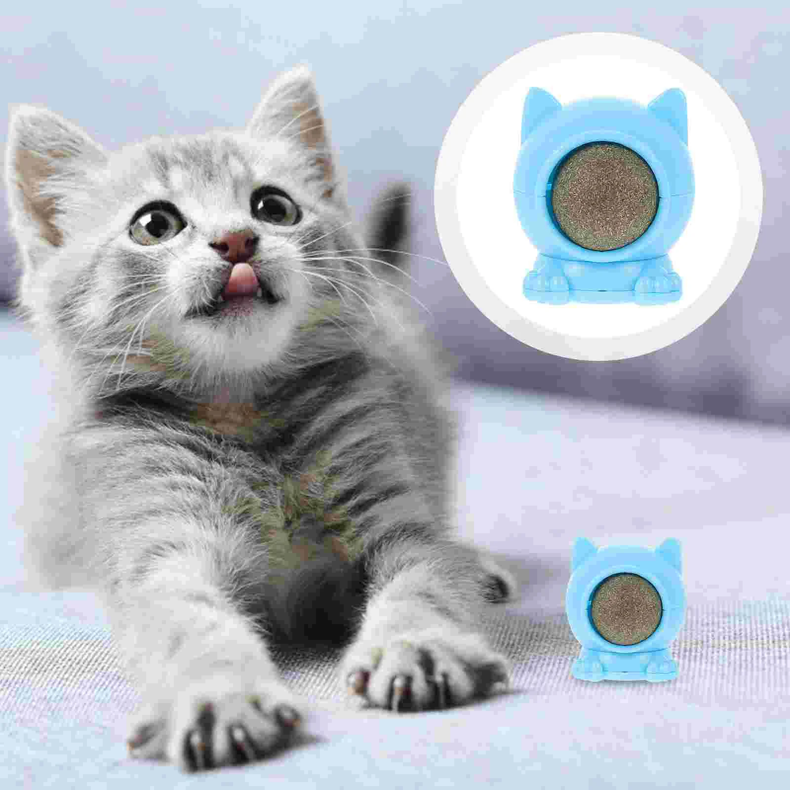 

Lick Lick Peppermint Balls Small Cat Toys Cat Chew Toy Car Rotating Catnip Toy Polygonum Wood Cat Exercising Toy