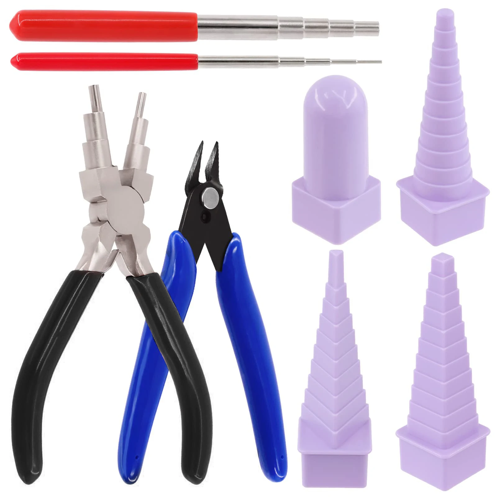 8 шт. набор инструментов для завивки проводов включает 2 шпинделя 6 в 1 Клещи