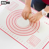 silicone rolling dough mat non stick kneading pad with scale pastry sheet bakeware cooking baking tools kitchen gadgets supplies