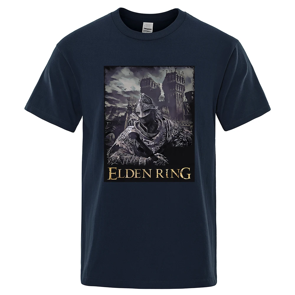 

Cosplay Game Elden Ring Men T-Shirt Street Hip Hop Tshirts 100% Cotton Brand Tee Clothes High Quality Breathable Oversize Tshirt