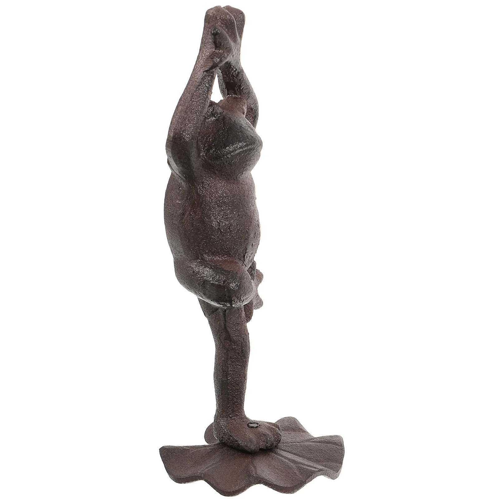 

Creative Vintage Frog Figurine Decoration Tabletop Iron Craft Frog Adorable Home Decor Adorn