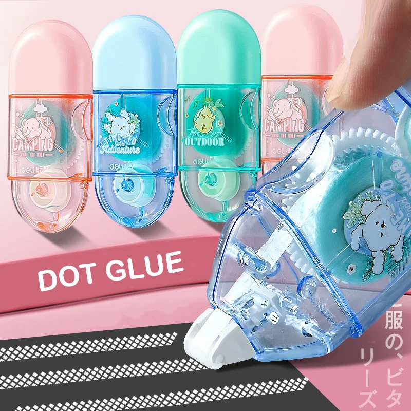 

1/3Pcs Kawaii 8m*5mm Double Sided Dot Tape DIY Scrapbooking Supplies Collage Photo Album Sticky Creative School Stationery