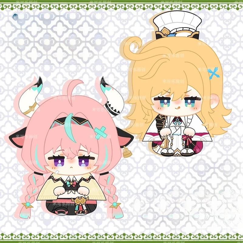 Фото 12 см аниме игра Genshin Impact Varesa Escoffier Kawaii косплей хлопок Dango кукла брелок мини мягкие плюшевые игрушки фигурки подарки №2