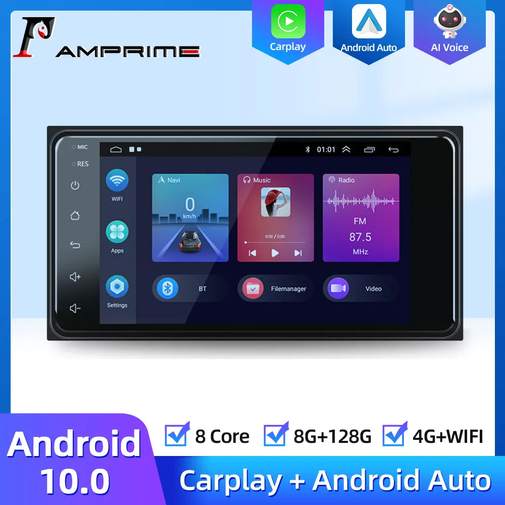 Автомагнитола AMPrime мультимедийный плеер на Android/Wince с 7 &quotэкраном MirrorLink для Toyota