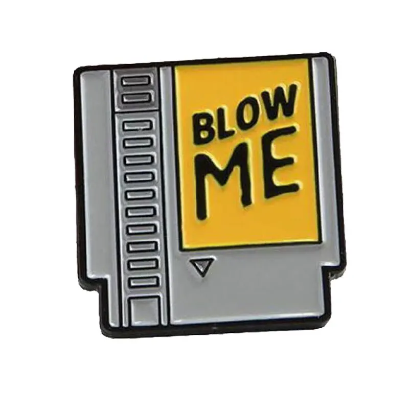 

Металлическая брошь-значок для видеоигр NES Module Blow Me, модные ювелирные изделия, аксессуары для одежды, шляпы, рюкзака, подарки