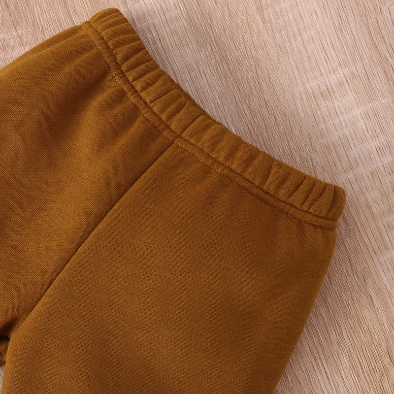 Toddler Girl Outfits Spring Fall Girls Clothing Sets Leopard Print Bow Long Sleeve Tops+boot Cut Pant Fashion Kids Clothes 1-6Y