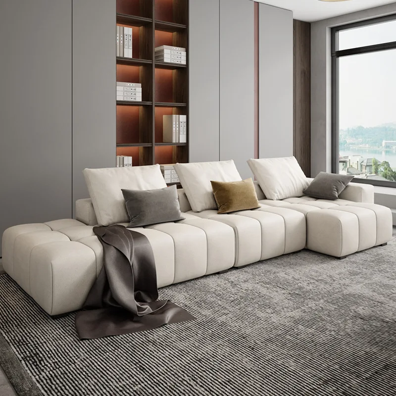 

Nordic high-quality cloth sofa small family living room combination simple modern latex washfree Italian technical cloth sofa