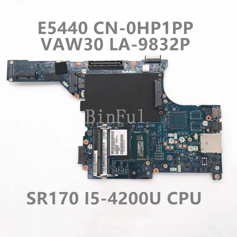 

CN-0HP1PP 0HP1PP HP1PP Mainboard For Latitude E5440 Laptop Motherboard VAW30 LA-9832P With SR170 I5-4200U CPU 100% Full Tested