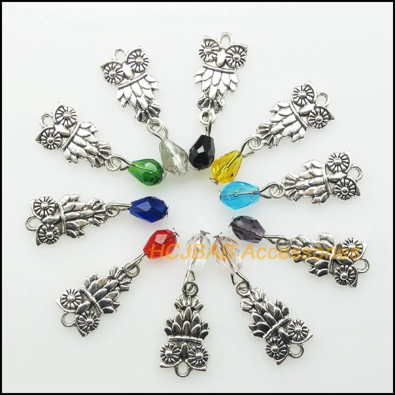 10 шт., подвески в виде птицы, 11 х22 мм