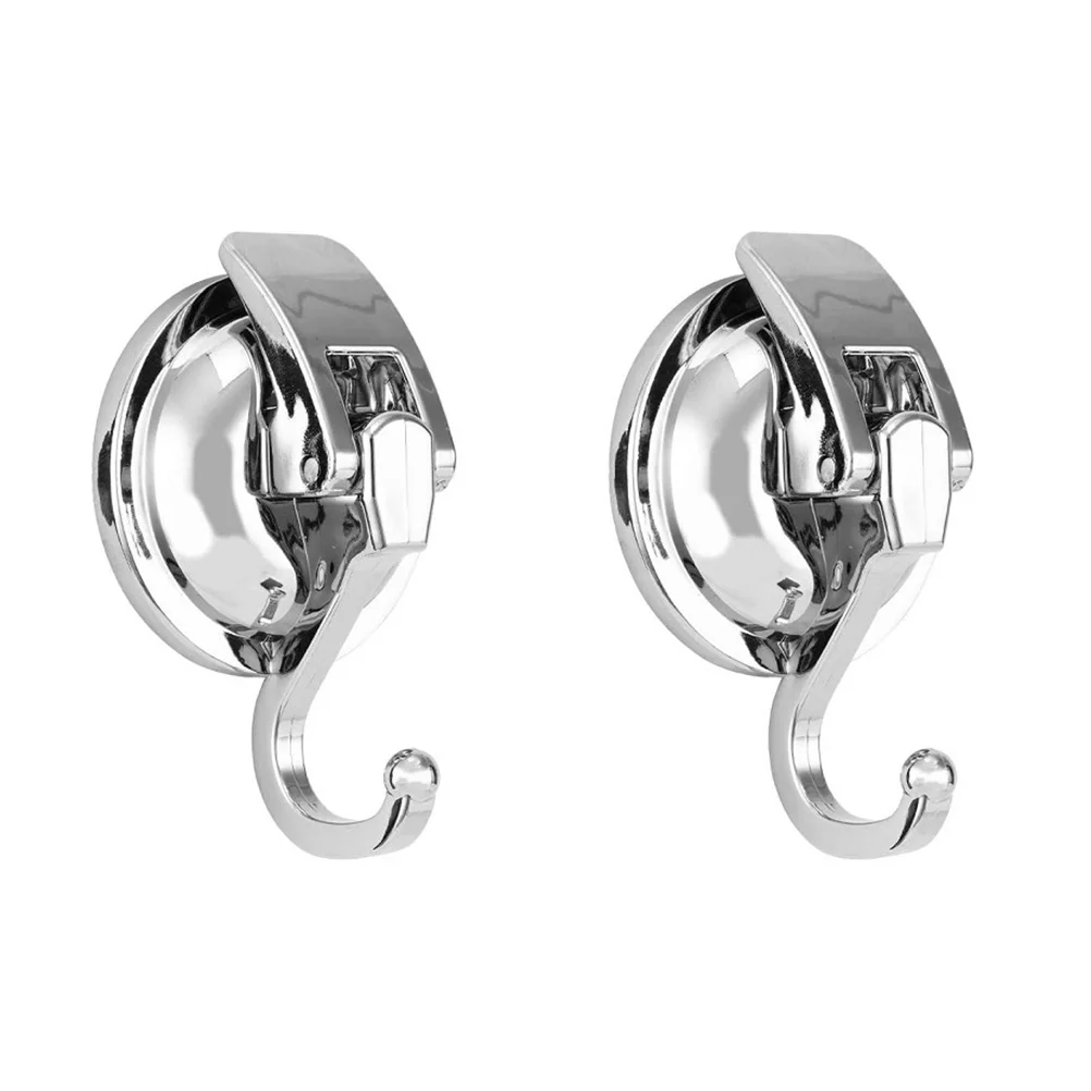 

2 Pcs Vacuum Hooks Punch-free Clothes Hooks Suction Hooks Wall Mounted Hooks