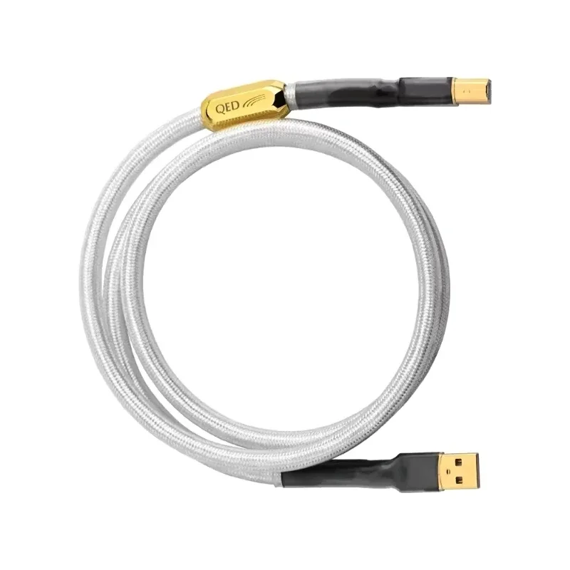 Высококачественный USB-кабель OTG посеребренный медный HiFi A-B для декодера звуковой