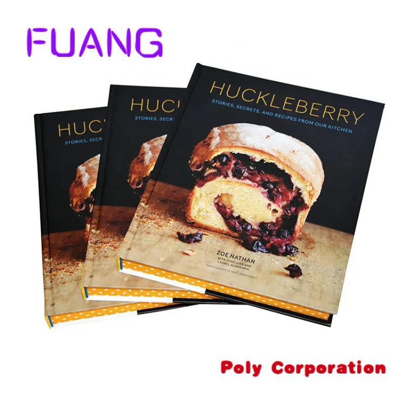 Factory Fast Delivery Printing Full Color Cooking Food Book Cookbook Hardcover Healthy Cookbook Publishing Recipe Book Printing