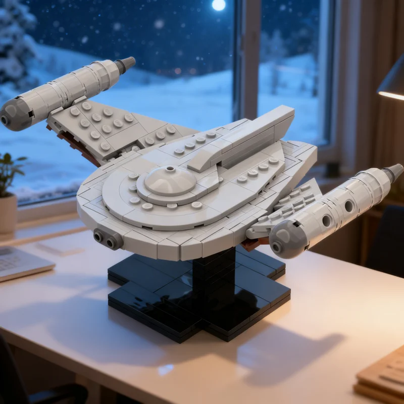 Фото 274 детали MOC 1 T Liss Class Romulan Bird Prey: Большая космическая модель, конструктор, архитектурные игрушки, подарки на день рождения, идея для самостоятельной сборки №1