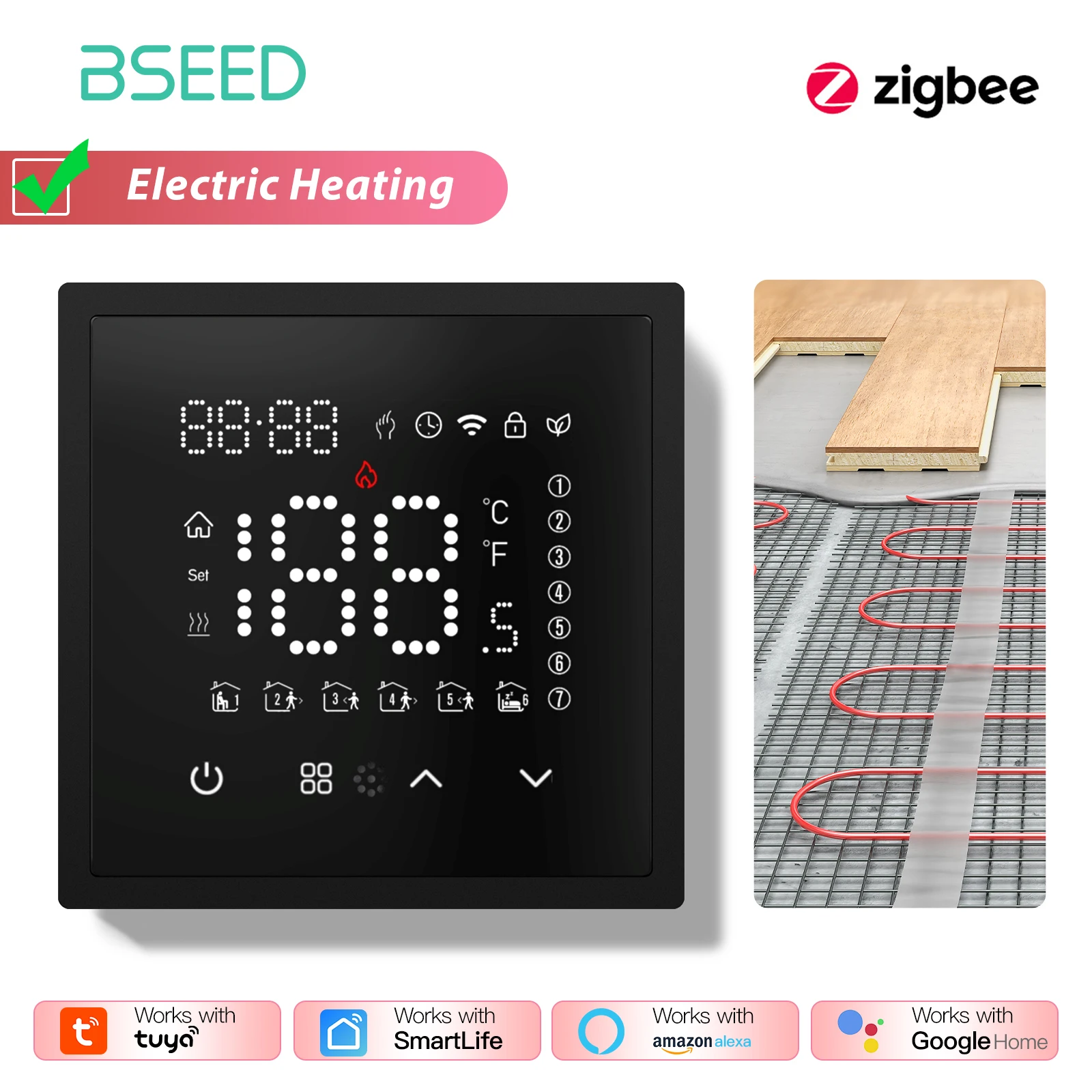 

BSEED Zigbee Термостат для умного дома