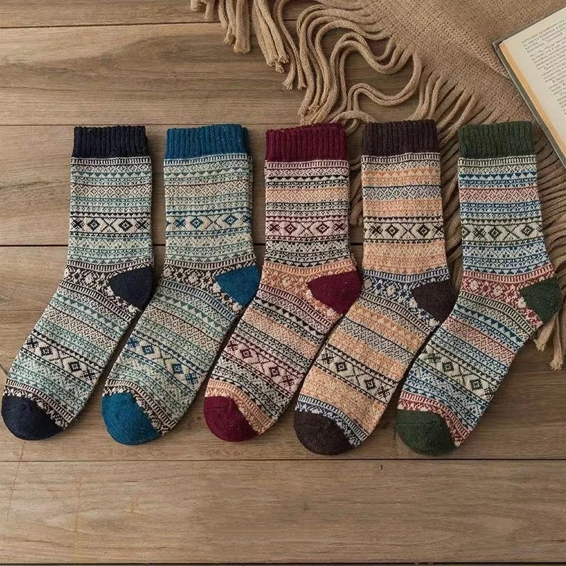 Толстые брюки для мужчин стиль ретро красочные и модные ботинки новорожденных 5