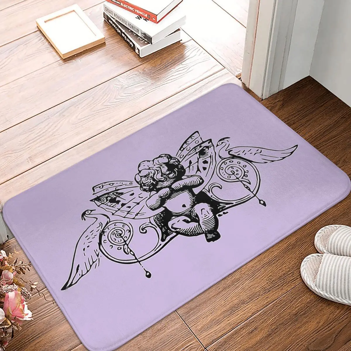 

Victorian Angel Non-slip Doormat Living Room Mat Crying Cupid Balcony Carpet Entrance Door Rug Home Decor
