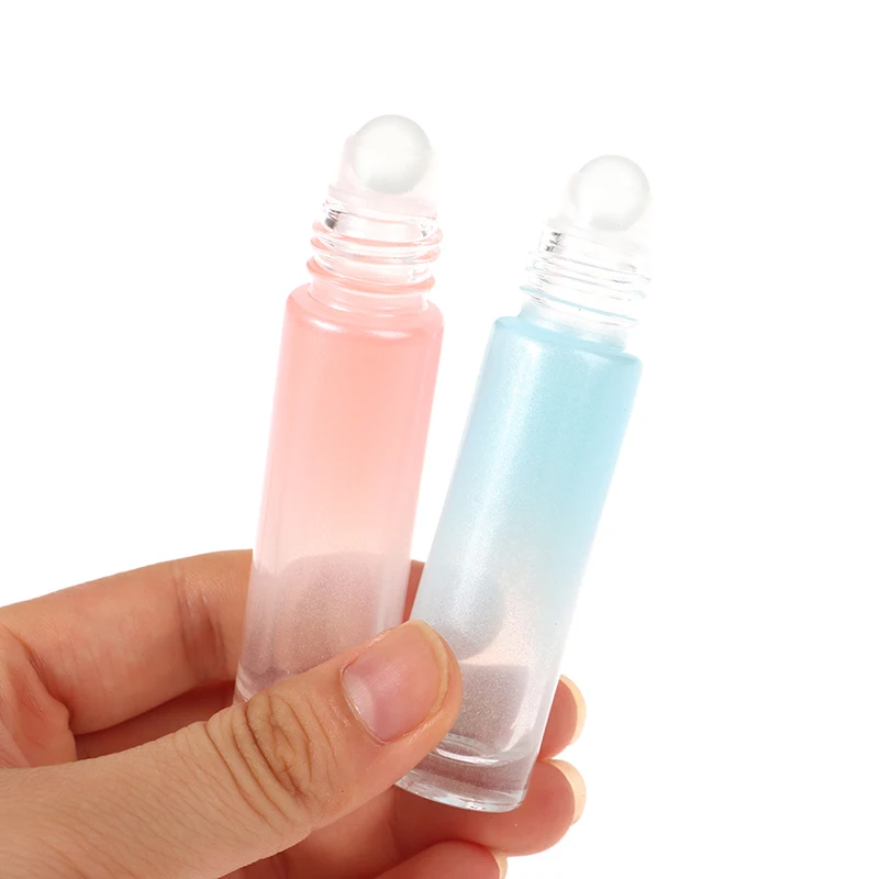 10 мл толстые стеклянные рулонные бутылки градиентного цвета пустая бутылка с