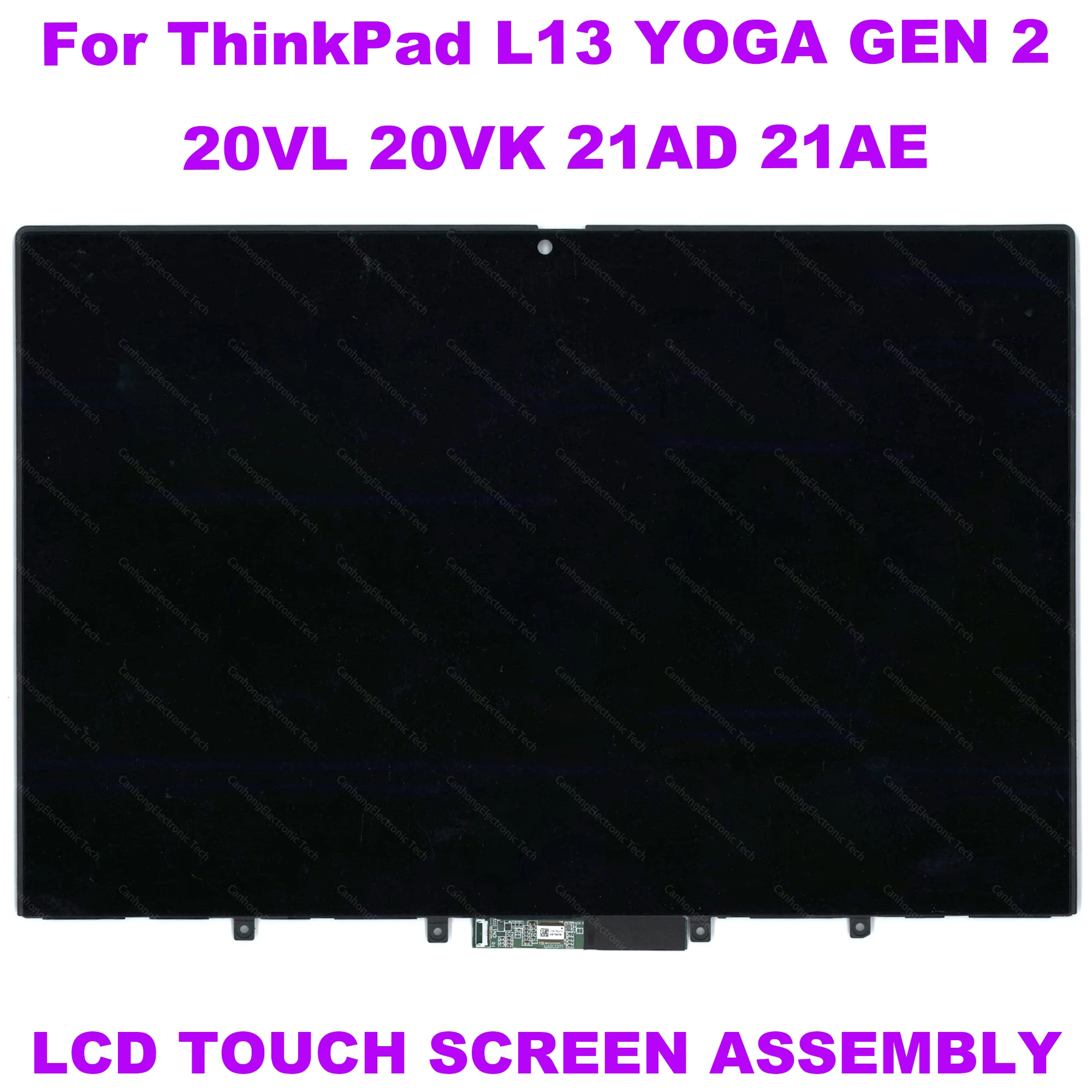 

13.3'' 1080P LCD Laptop Panel Screen For ThinkPad L13 YOGA GEN 2 20VL 20VK 21AD 21AE Touch Replacement Assembly 30PINS