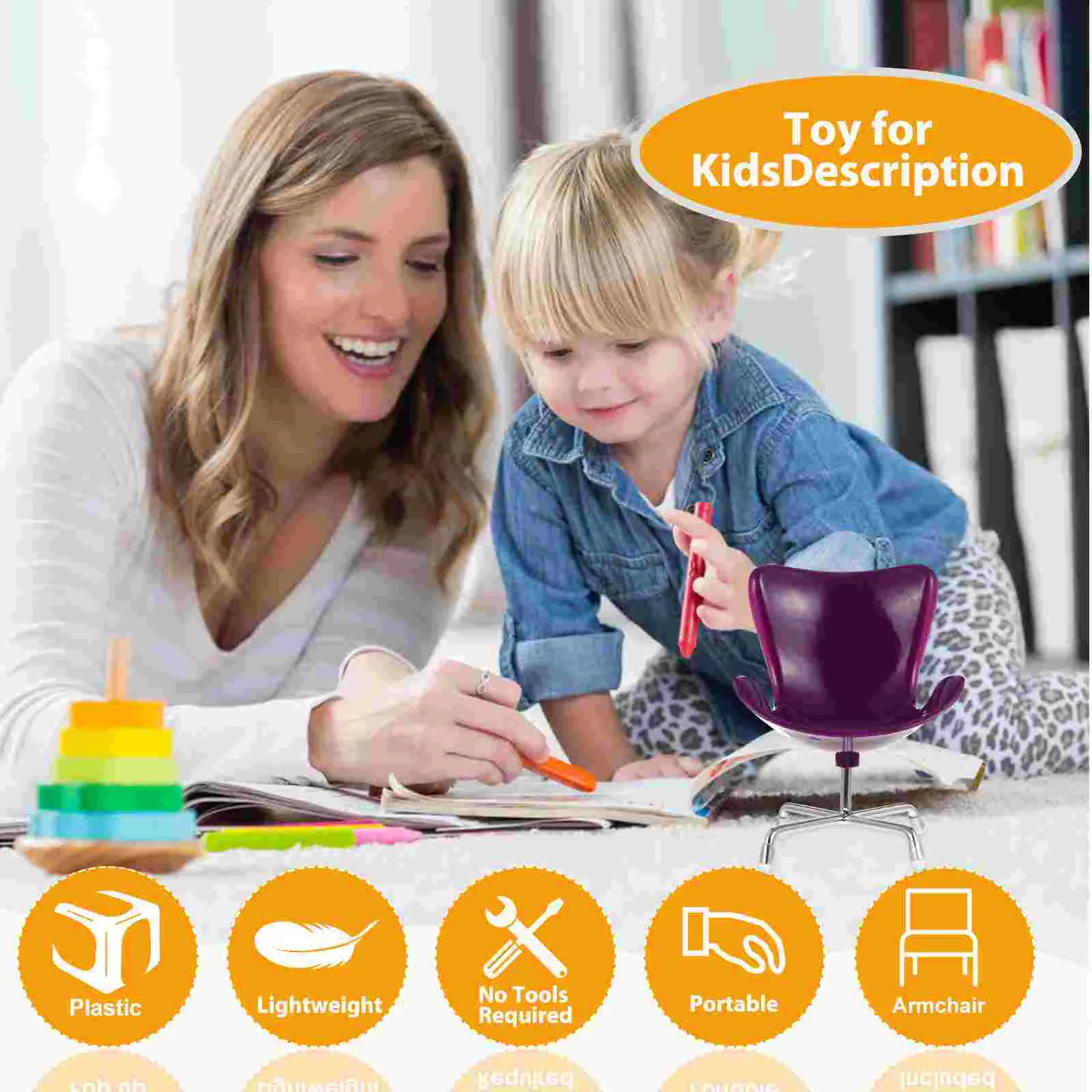 Дом Яйцо Стул Кресло Детские Стулья Декор Столешница Пластиковый Настольный