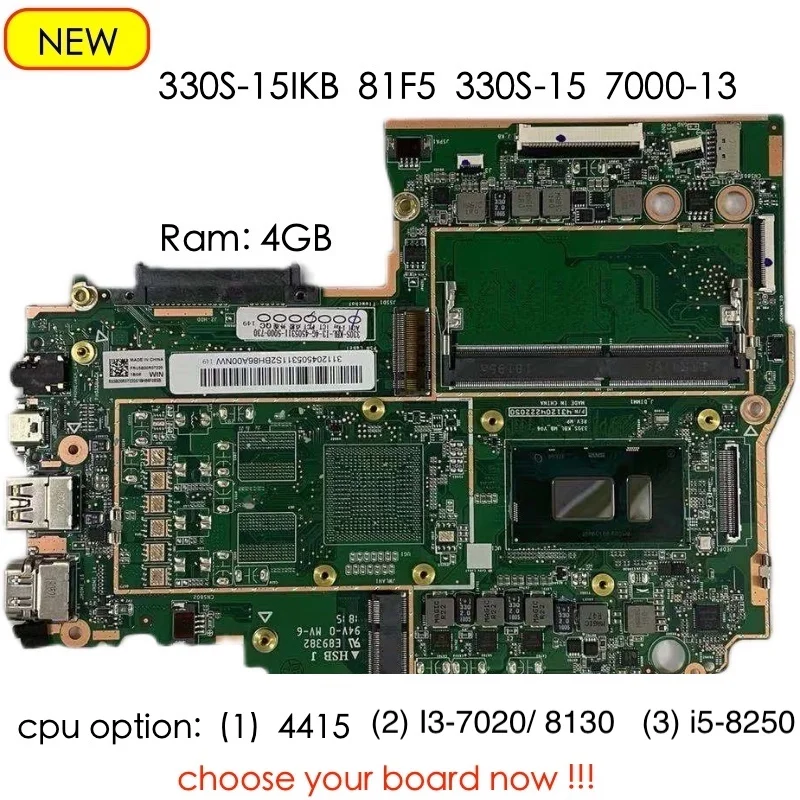 

Материнская плата для ноутбука Lenovo Ideapad 330S-15IKB 81F5 330S-15 7000-13