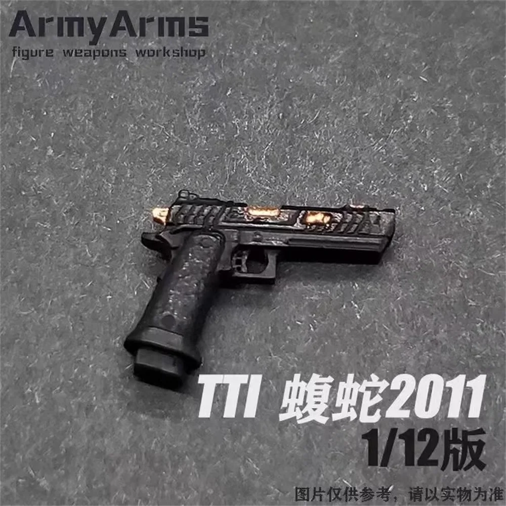 Фото Модель пистолета TTI Snail ArmyArms 1/12 для куклы-солдата (около 3 см), нестреляющая, в наличии, подарок №2