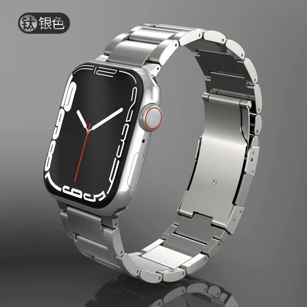 Titanium Strap for Apple Watch Ultra 49mm Band 44mm 42mm 40mm 38mm 45mm Titanium Bracelet Watchband for iWatch 7 6 SE 5 4 3 8 2