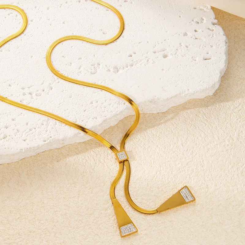 Женское Винтажное Ожерелье-цепочка В Форме Змеи ENSHIR Из Нержавеющей Стали 316L С