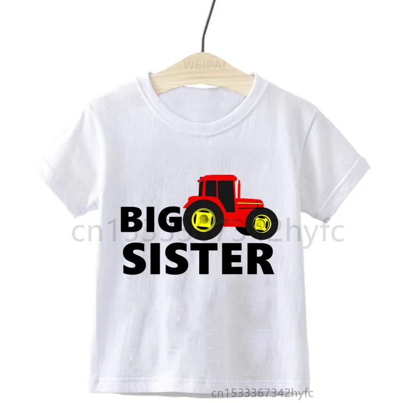 

Kids Big Little Sister Brother Car Printed T-Shirts Boys Girls Big Lil Bro T-Shirts Toddler Children Funny Cute Gift T-Shirts