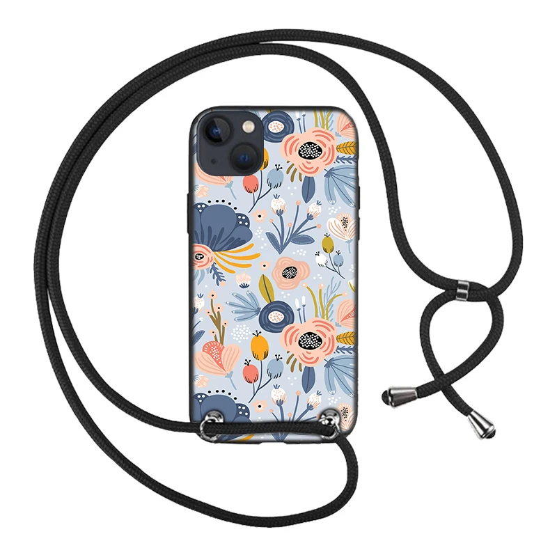 Necklace Lanyard Rope Cover Case For Samsung Galaxy A50 A70 A72 A71 A8 Plus 2018 A80 A82 A8S A9 Pro A90 A91 A9S Phone Cases images - 6