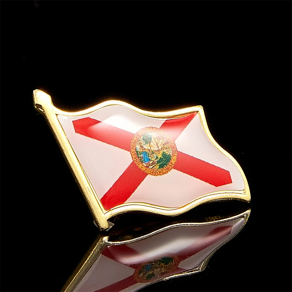 Цветная булавка с лацканами штата Флориды Майами аксессуар для одежды украшение
