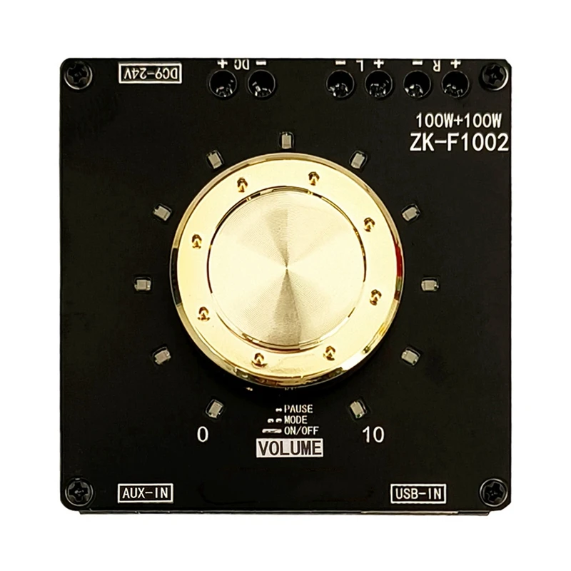 

ZK-F1002 5.1 Плата усилителя мощности Bluetooth с защитой от короткого замыкания для звуковой коробки