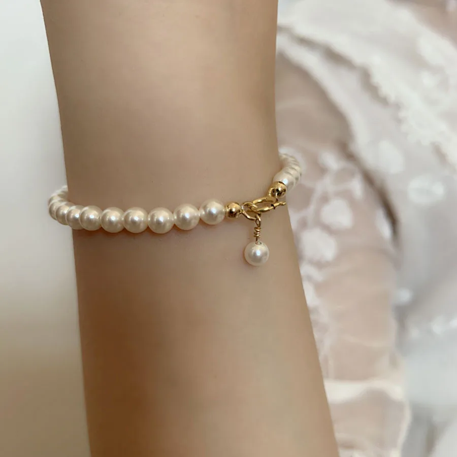 

Fashion Versatile Natural Freshwater Pearl Bracelet Women's Jewelry Light Luxury Trendy Minimalist Bracelet Accessories