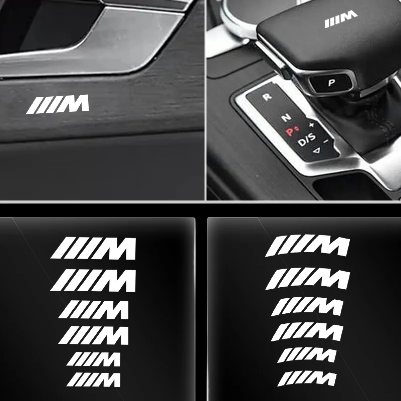 Фото Набор из 6 термостойких виниловых наклеек для дисков BMW Performance (E46, E90, E60, F10, F30, E39, E36, E87, G30, E92, M) №5