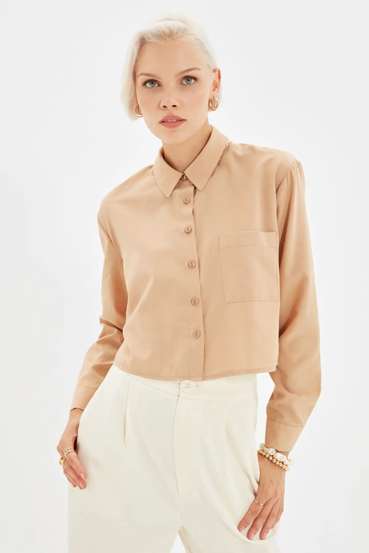 

Trendyol Pockets Shirt TWOAW22GO0136