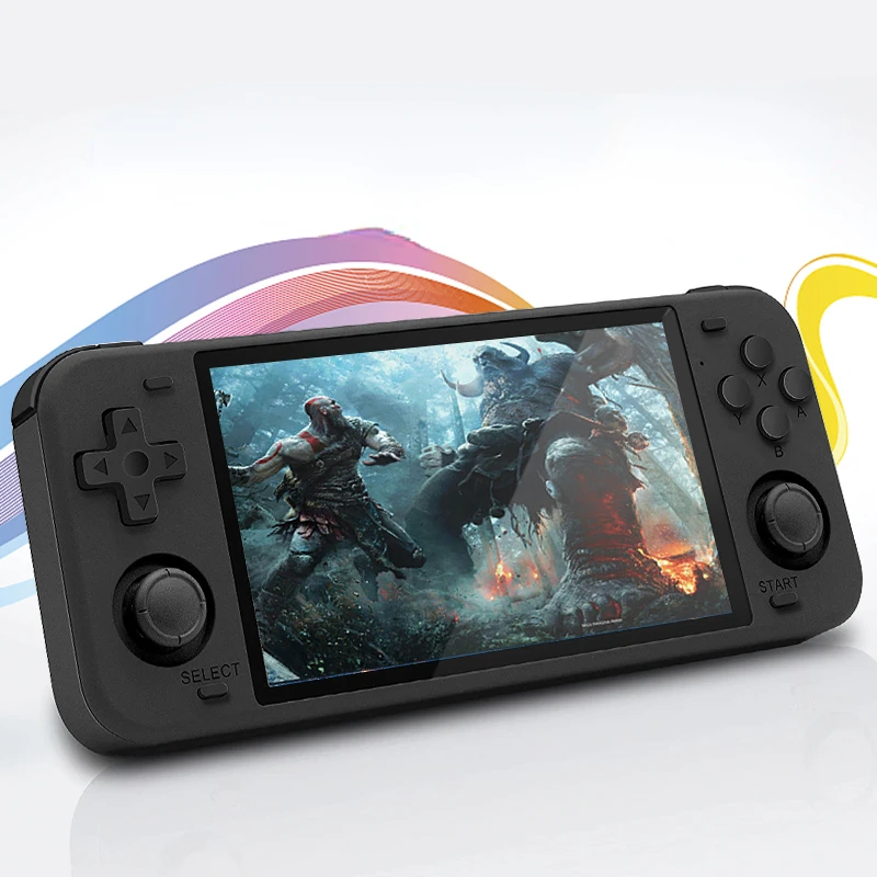 

Max 5.0Inch Retro Open Source System Handheld Game Players RK3326 IPS Screen 3D Rocker Consoles for Adults Kids Free shipping