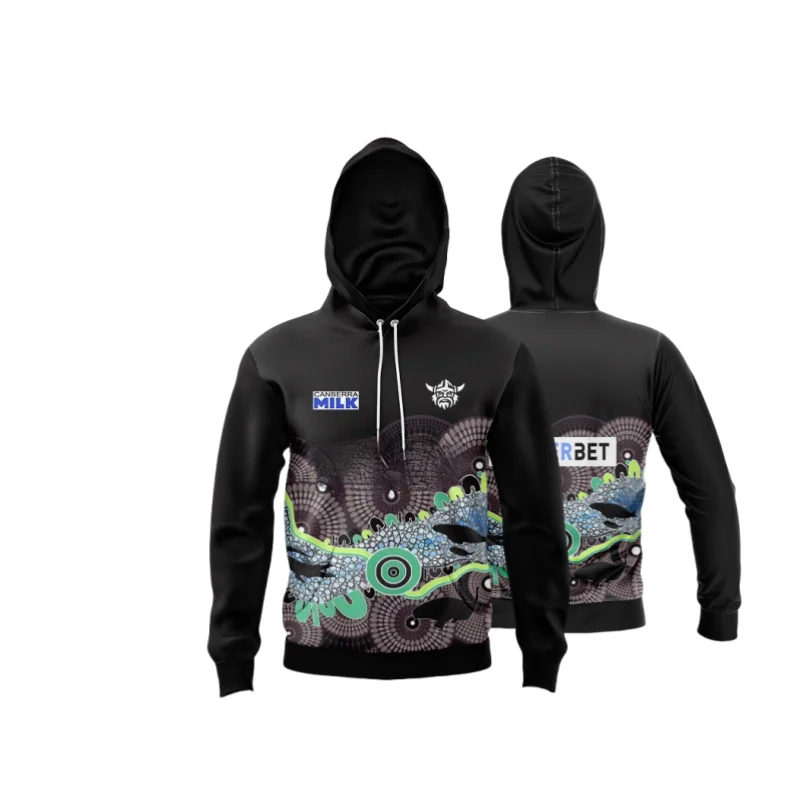 Мужская футболка Canberra Raiders 2024 размеры S-5XL детская толстовка с капюшоном