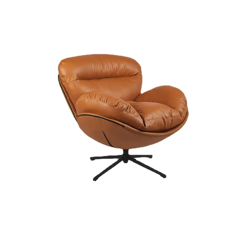 

YY Nordic Rotating Single Sofa Home Living Room Light Luxury Easy Chair