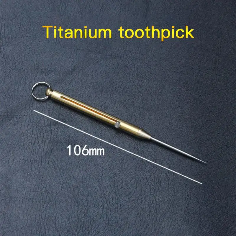 

Durable Alloy Toothpick High Quality Multifunctional Toothpick Titanium Alloy Wholesale Fruit Toothpick 2023 New Creative Hot