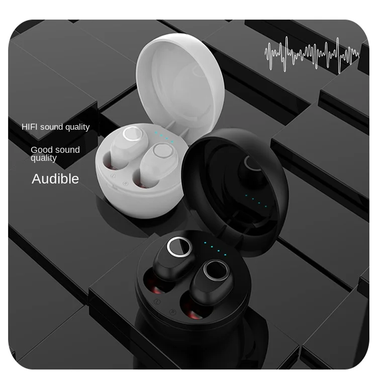 

TWS True Wireless Bluetooth Headset Stereo Sound Quality Intelligent Touch Lasting Endurance Noise Reduction Wireless Earplugs