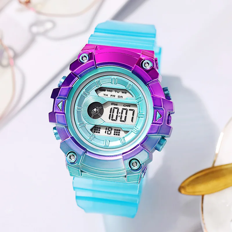 

Digital Watches for Women Men Kids Chronograph Watch 24 Hours Fashion Wrist Watch LED Electronic Sport Female Clock Reloj Mujer