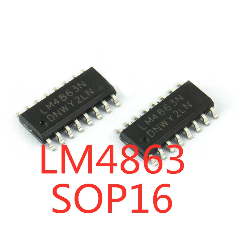 10 шт./лот LM4863 LM4863S LM4863N LM4863D LM4863M SOP-16 SMD аудио усилитель IC в наличии новая Оригинальная интегральная схема