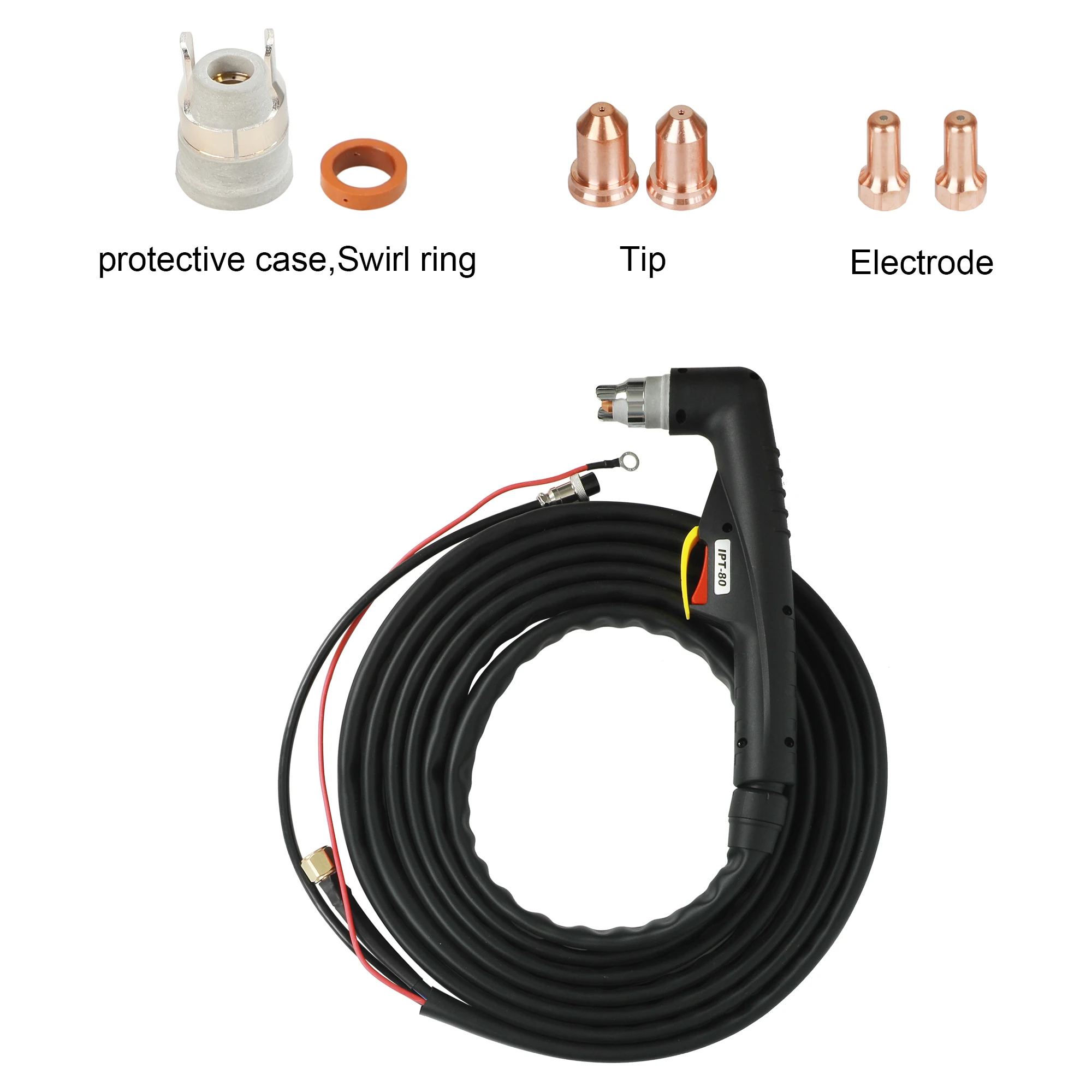 Plasma IPT80 Non-HF Pilot arc cutting torch for HC7000 HC8000 with 4 meters cable length