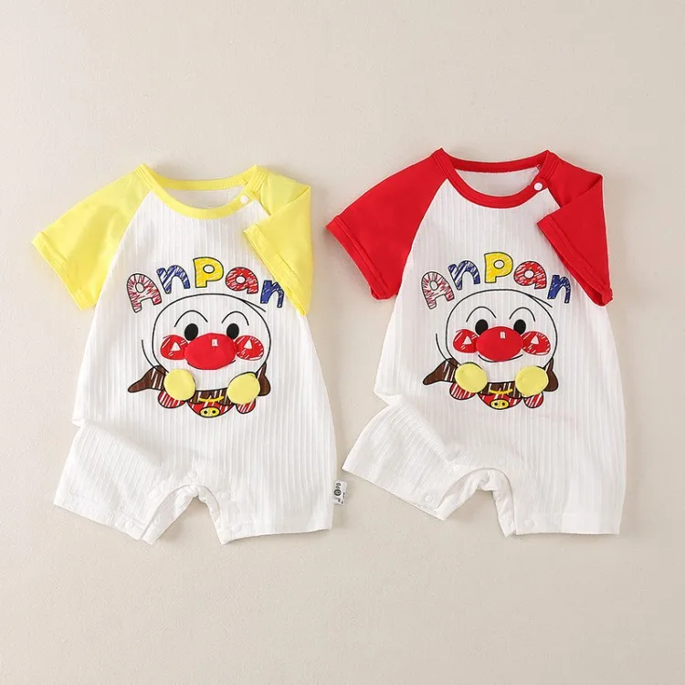 

SYTian Infant Baby Jumpsuits Cartoon Superman Cotton Thin Clothes Set Newborn Kids Short Sleeves Rompers Casual Beach Overalls