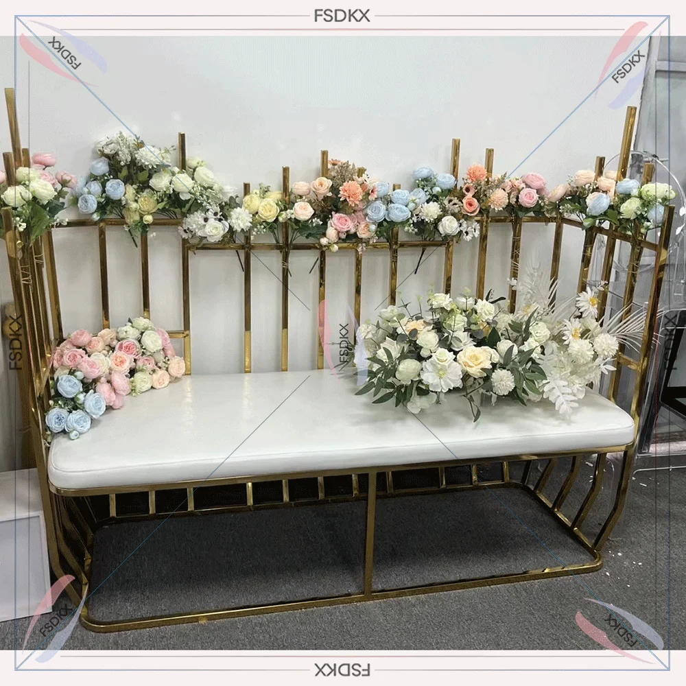 Роскошный двойной диван для любовных событий из нержавеющей стали