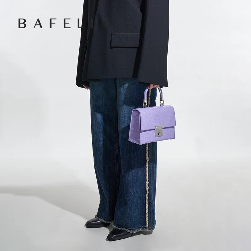 РОСКОШНАЯ СУМКА BAFELLI PURSE 2024 КРОКОДИЛЬНАЯ ИГРУШНАЯ КОЖАНАЯ ВЕЧЕРНАЯ МОДНАЯ