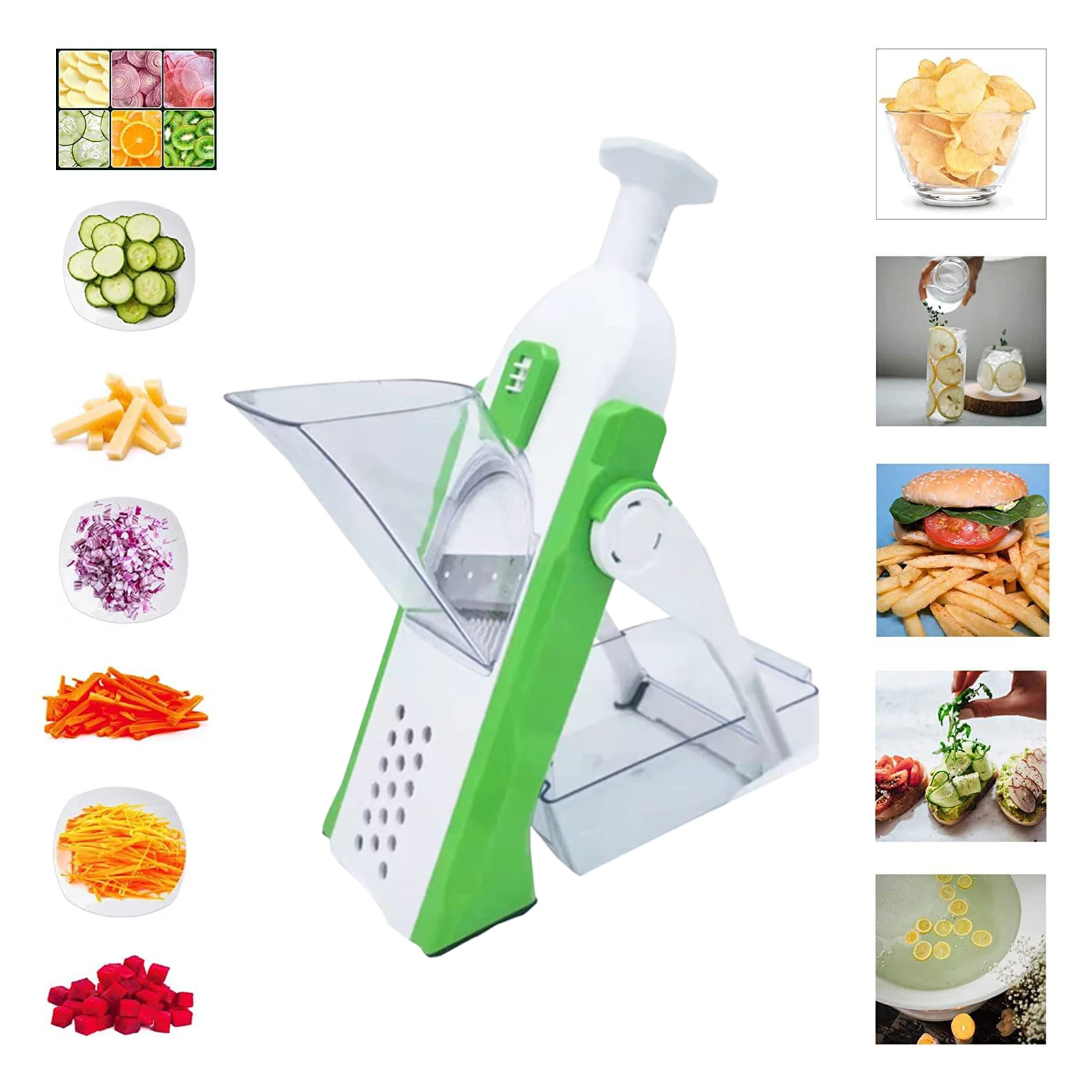 

Vegetable Cutter Slicer Kitchen Chopping Artifact Chopper Vegetable Cutter Cucumber Carrot Potato Slicer Foldable Design Kitchen