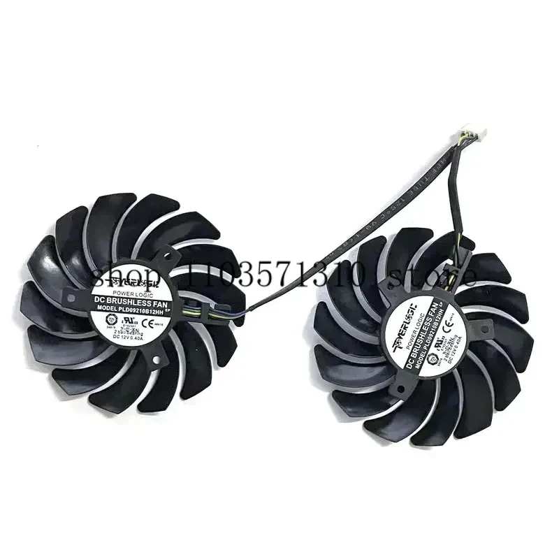 Фото Вентилятор для видеокарты 87MM PLD 092110 S12HH 4PIN DC 12V 0.4A GTX 1660 GPU для MSI Geforce GTX 1660 Super 1660Ti RTX 2060 Ventus XS OC Cooling zm №4