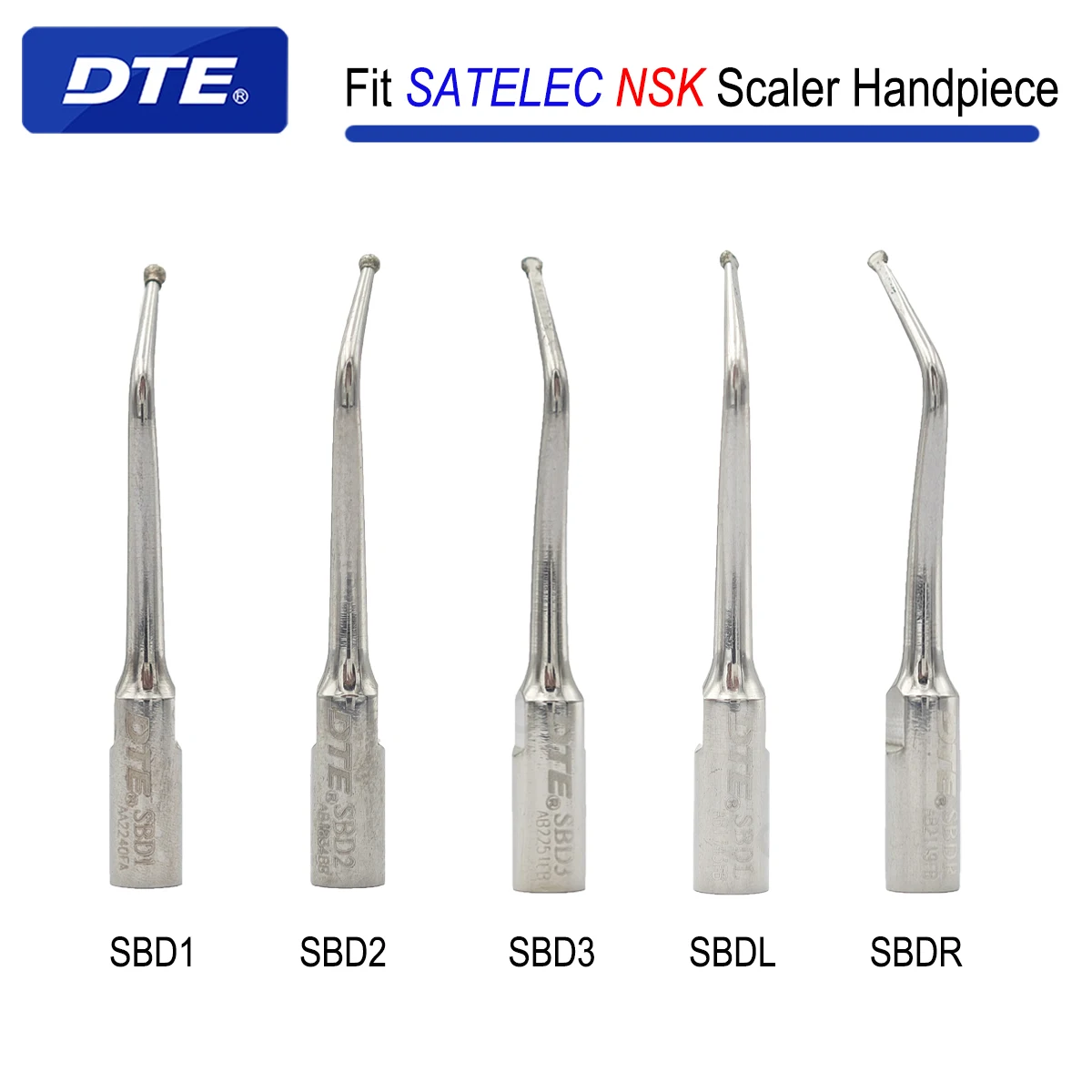 

Original Woodpecker DTE Dental Ultrasonic Scaler Tips Cavity Preparation Fit SATELEC NSK Scaler Handpiece Dentistry Tools