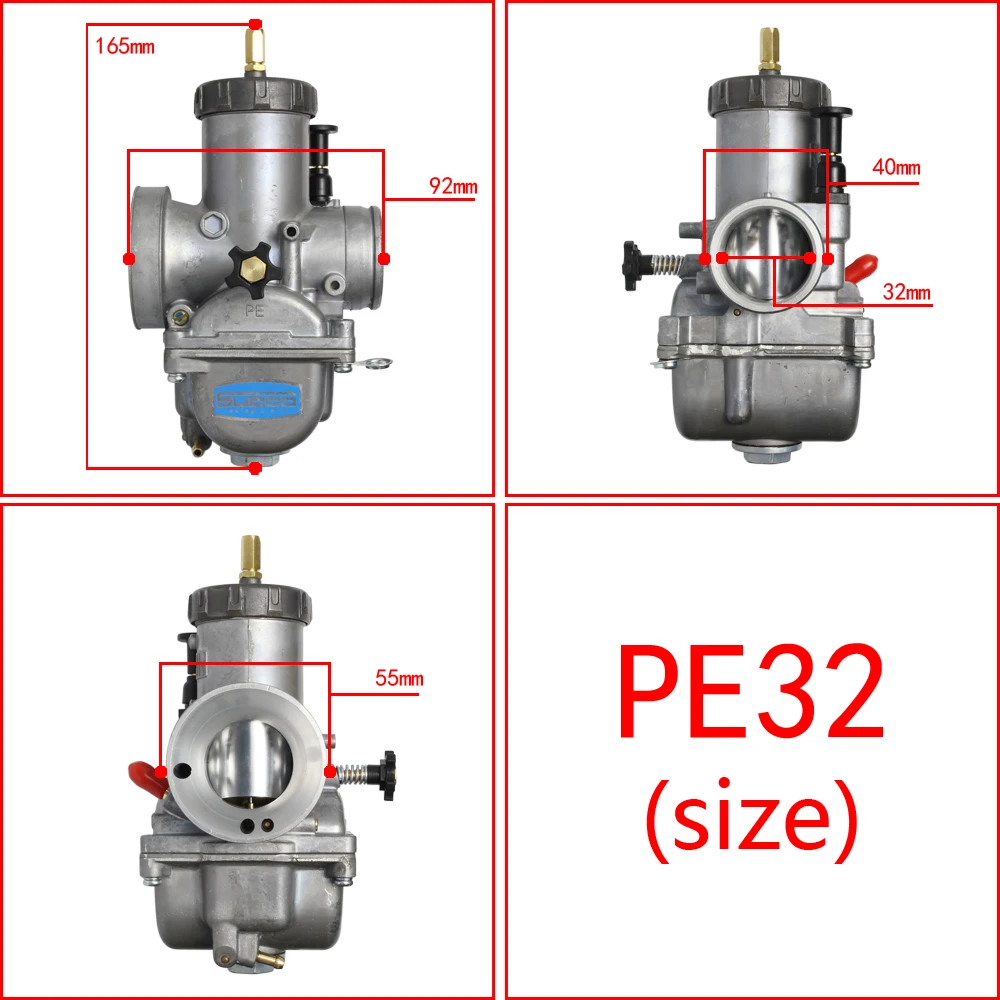 

Карбюратор PE32 PE34, карбюратор для Pwk Pwm Ksr Nsr Pe 200cc - 450cc 2/4-Stroke Engine Koso Keihin Honda Cr480 Kawasaki Yamaha Suzuki