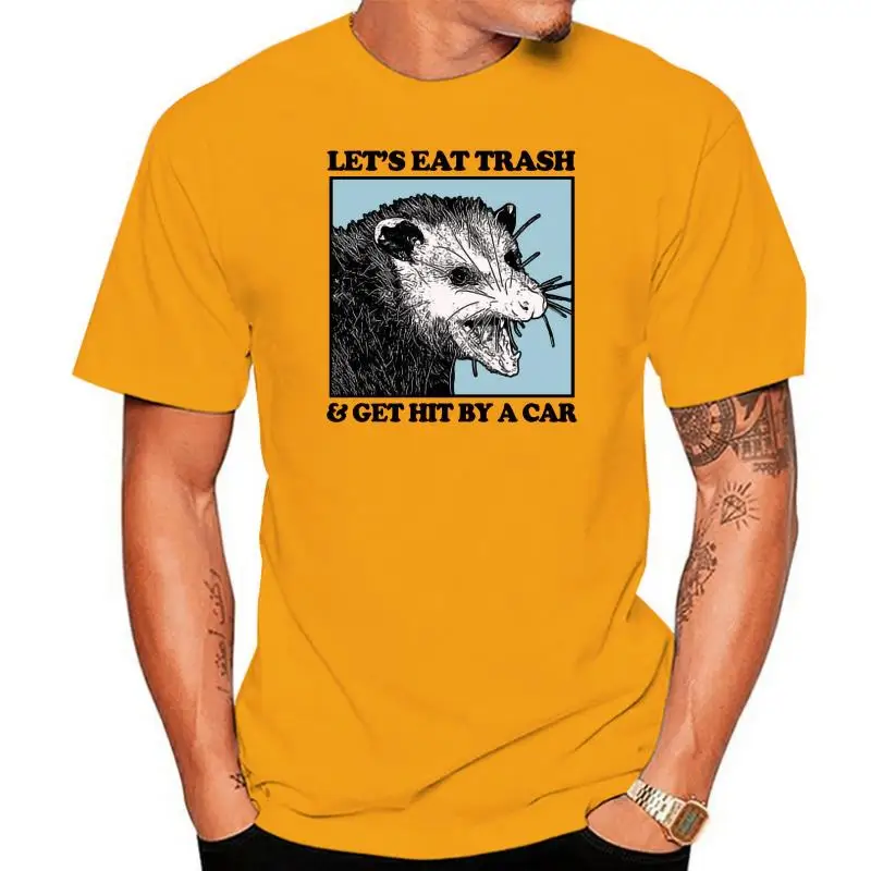 

Let's Eat Trash & Get HitCar T shirt Possum Lovers tee lets eat trash meme possum opossum lover opposum pop